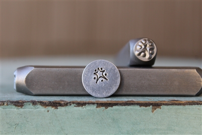 A Supply Guy Design - Star with Dots Metal Design Stamp - SGCH-449