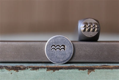 A Supply Guy Design - Ocean Waves Metal Design Stamp - SGCH-450