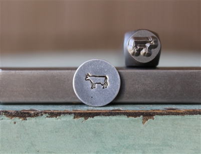 A Supply Guy Design - Cow Metal Design Stamp - SGCH-458