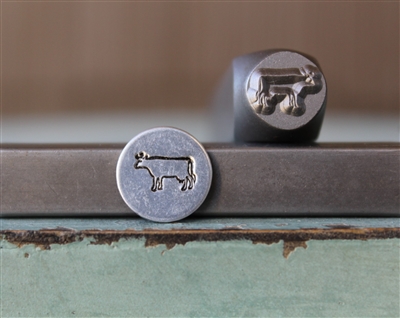 A Supply Guy Design - Cow Metal Design Stamp - SGCH-459
