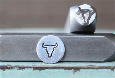 Brand New Supply Guy Design - 7mm Texas Longhorn Metal Design Stamp - SGCH-461