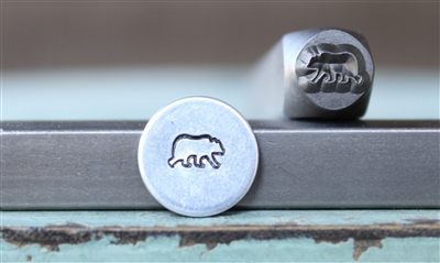 Brand New Supply Guy Design - 6mm Mama Bear (right facing) Metal Design Stamp - SGCH-462
