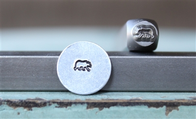 Brand New Supply Guy Design - 4mm Mama Bear (right facing) Metal Design Stamp - SGCH-463