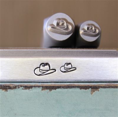 Brand New Supply Guy Design - 6mm and 8mm Cowboy Hat Metal Design 2 Stamp Set - SGCH-465482