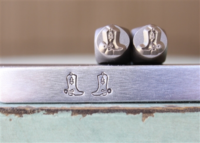 Brand New Supply Guy Design - 6mm Cowboy Boot (left and right facing) Metal Design 2 Stamp Set - SGCH-471472
