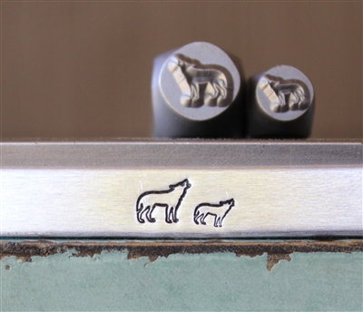 Brand New Supply Guy Design - 5mm and 7mm Southwest Coyote Metal Design 2 Stamp Set - SGCH-473474
