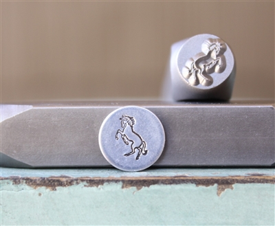 Brand New Supply Guy Design - 8mm Standing Horse (left facing) Metal Design Stamp - SGCH-479