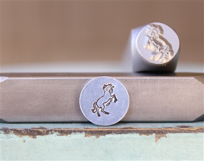Brand New Supply Guy Design - 8mm Standing Horse (right facing) Metal Design Stamp - SGCH-480