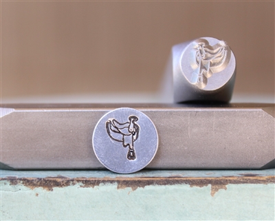 Brand New Supply Guy Design - 8mm Cowboy Horse Saddle Metal Design Stamp - SGCH-481