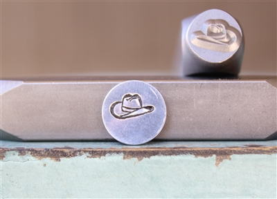 Brand New Supply Guy Design - 8mm Cowboy Hat Metal Design Stamp - SGCH-482