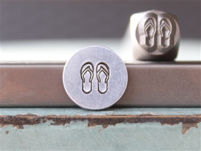 Brand New Supply Guy Design - 6mm Flip Flops Sandal Metal Design Stamp - SGCH-483