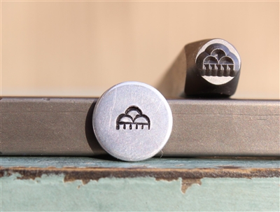 Brand New Supply Guy Design - 5mm Southwest Indian Rain Symbol Metal Design Stamp - SGCH-489