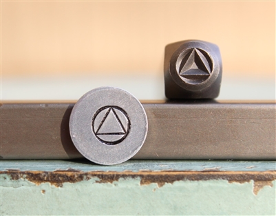 Brand New Supply Guy Design - 6mm Recovery Symbol Metal Design Stamp - SGCH-491