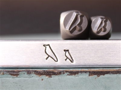 Brand New Supply Guy Design - 4mm/6mm Sitting Bird Metal Design 2 Stamp Set - SGCH-505506