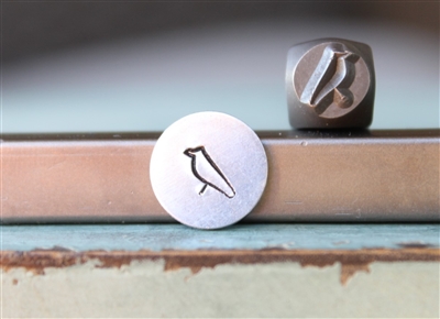 Brand New Supply Guy Design - 6mm Sitting Bird Metal Design Stamp - SGCH-506