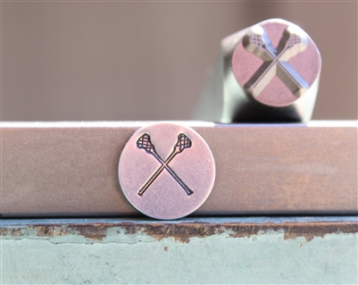 A Supply Guy Design - 8mm Lacrosse Sticks Metal Design Stamp - SGCH-522