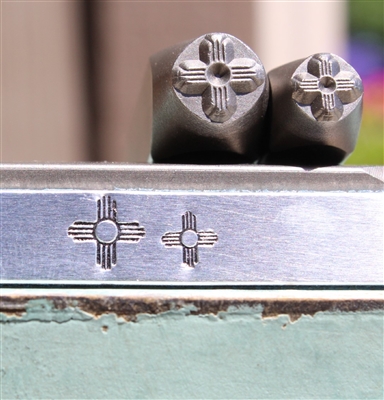 A Supply Guy Design - 8mm and 6mm Southwest Indian Sun Zia Symbol Metal Design 2 Stamp Set - SGCH-537538