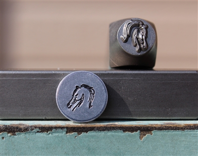 Brand New Supply Guy Design - 8mm Wild Horse Head Metal Design Stamp - SGCH-551