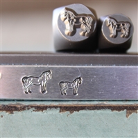 Brand New Supply Guy Design - 8mm and 6mm Standing Horse Metal Design 2 Stamp Set - SGCH-573572