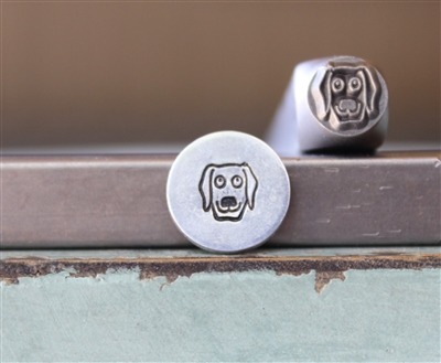 Brand New Supply Guy Design - 6mm Dog Face Metal Design Stamp - SGCH-589