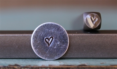 Brand New Supply Guy Design - 3mm Jenna Sue Heart Metal Design Stamp - SGCH-87
