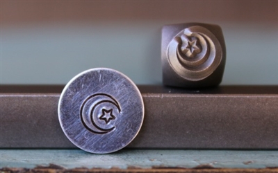 Brand New Supply Guy Design - Moon and Star Metal Design Stamp - SGCH-90