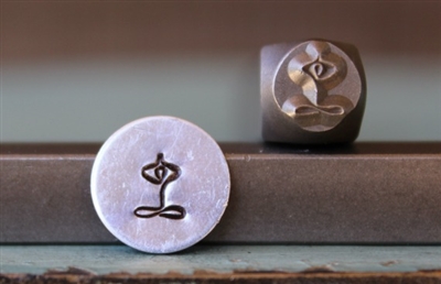 Brand New Supply Guy Design - Yoga Symbol Metal Design Stamp - SGCH-91