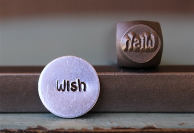 Brand New Supply Guy Design - "Wish" Word Metal Design Stamp - SGCH-95