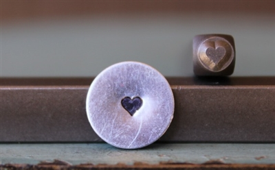 Brand New Supply Guy Design - 3mm Solid Heart Metal Design Stamp - SGCH-98