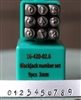 Brand New 3mm Blackjack Font Number Stamp Set - SGCH-BJN3MM