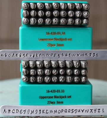 Brand New 3mm Blackjack Font Alphabet Letter Combination Stamp Set - SGCH-BJUL3MM