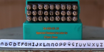 3mm Cinnamon Cake Font Alphabet Letter Uppercase Stamp Set - SGCH-CCU3MM