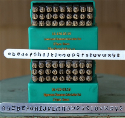 3mm Cinnamon Cake Font Alphabet Letter Combination Stamp Set - SGCH-CCUL3MM