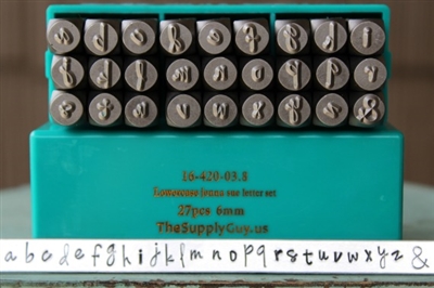 6mm Jenna Sue Font Alphabet Letter Lowercase Stamp Set - SGCH-JSL6MM