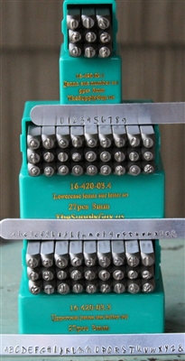 3mm Jenna Sue Font Alphabet Letter and Number Combination Stamp Set - SGCH-JSUJSLJSN3MM