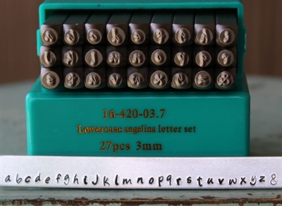 3mm Angelina - Posh Font Alphabet Letter Lowercase Stamp Set - SGCH-PSL3MM