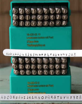 4mm Tootsie Roll - Cashew Apple Ale Font Alphabet Letter Combination Stamp Set - SGCH-TOOTUL4MM