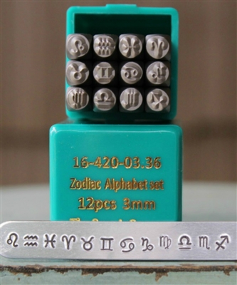 3mm Zodiac Stamp Set - SGCH-ZODIAC3mm
