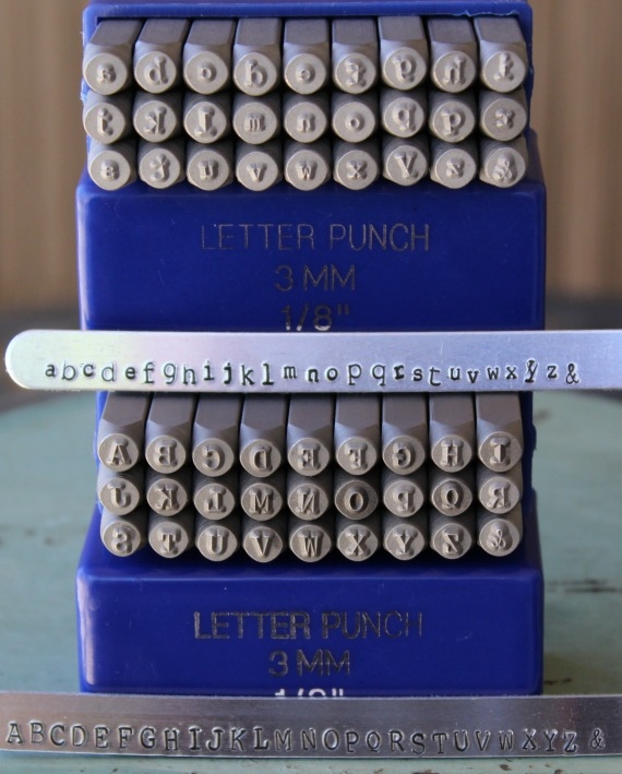 3mm Typewriter Font Metal Letter Alphabet Stamp Combination Set -  SGCSE-3USG2L