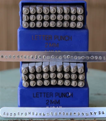 2mm Verona Font Metal Letter Alphabet Stamp Combination Set - SGCSE-9UL