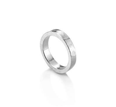 Impress Art Pewter 4mm Size 5 Ring Metal Stamping Ring - 1 Ring - SGDO5R045