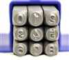 3mm Script Font Metal Number Stamp Set - SGE-1N
