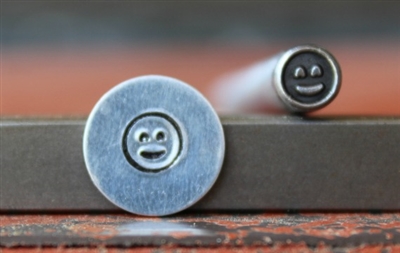 Emoji Face - Smiling Metal Design Stamp - SGEM-12