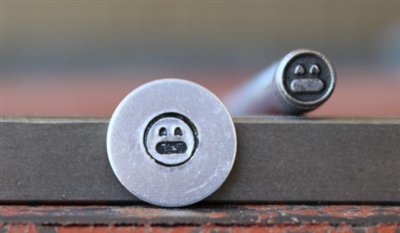 Emoji Face - Fog Horn Metal Design Stamp - SGEM-16