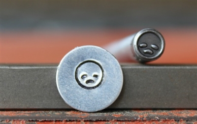 Emoji Face - Sad Metal Design Stamp - SGEM-19