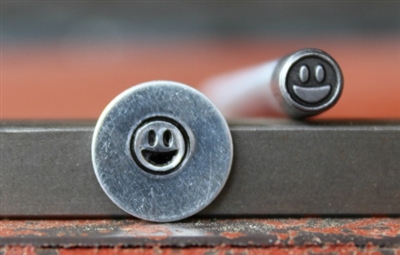 Emoji Face - Very Happy Metal Design Stamp - SGEM-24