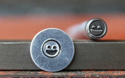 Emoji Face - Happy Metal Design Stamp - SGEM-25