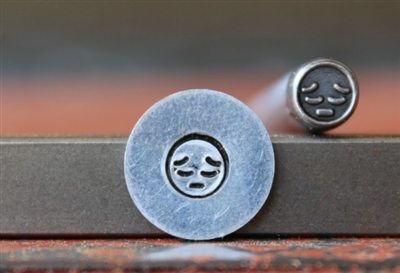Emoji Face - Sad Metal Design Stamp - SGEM-28