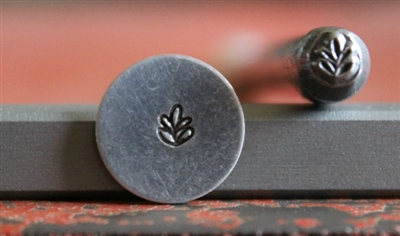 Small Olive Branch Metal Design Stamp - SGF-28
