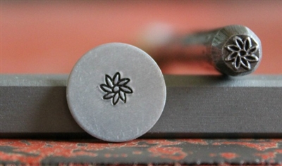 8 Petal Flower Metal Design Stamp - SGF-8